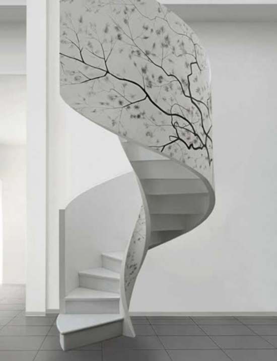 Desain tangga putar modern / tangga spiral